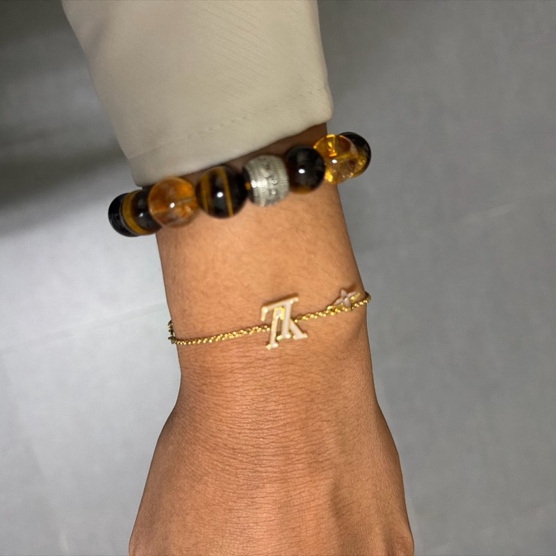 LV 99新成色白色Logo手鏈-4