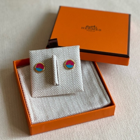 母親節禮物💗全新 現貨🍊Hermes 愛馬仕 女裝 Celeste stud earrings 🎁