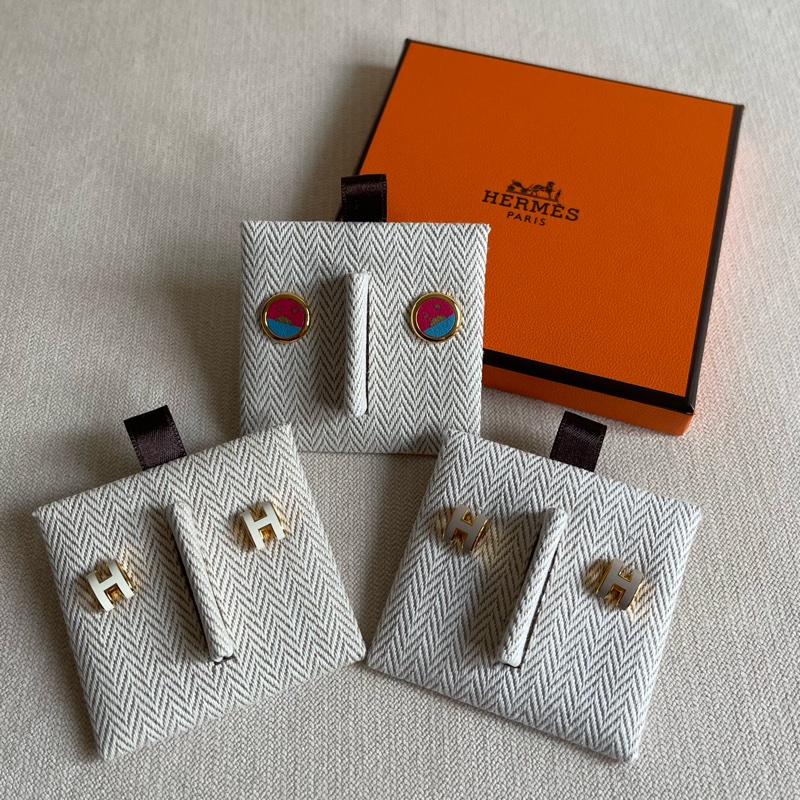 母親節禮物💗全新 現貨🍊Hermes 愛馬仕 女裝 Celeste stud earrings 🎁-3