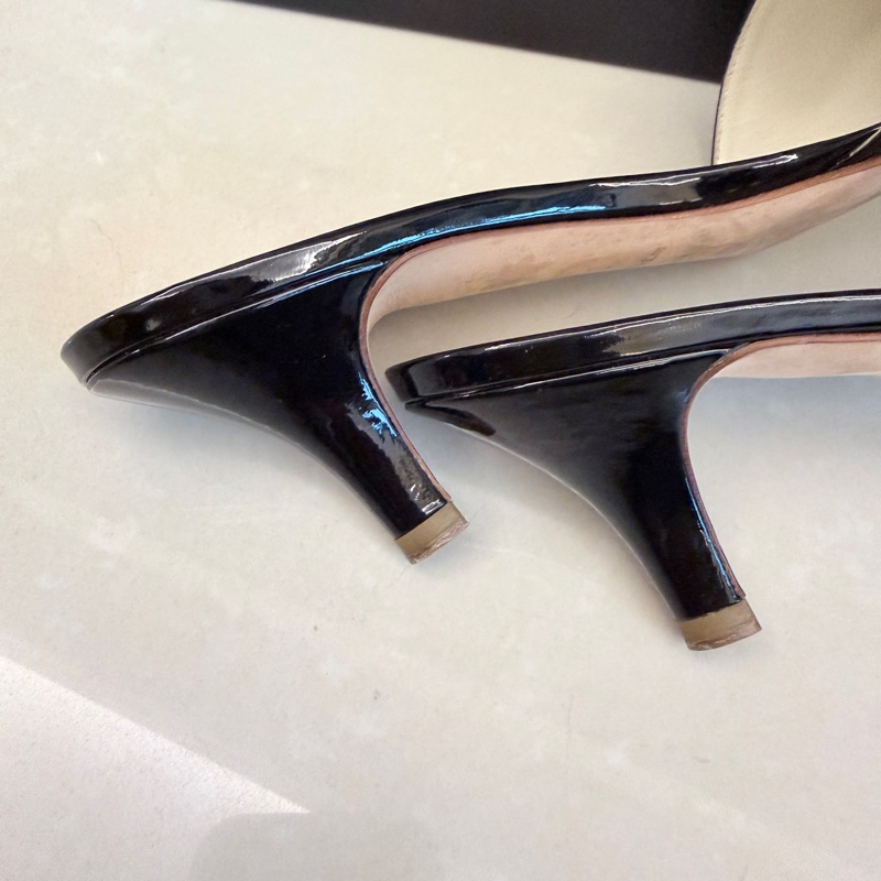 Chanel 雙C LOGO 低跟鞋 涼鞋 拖鞋-5
