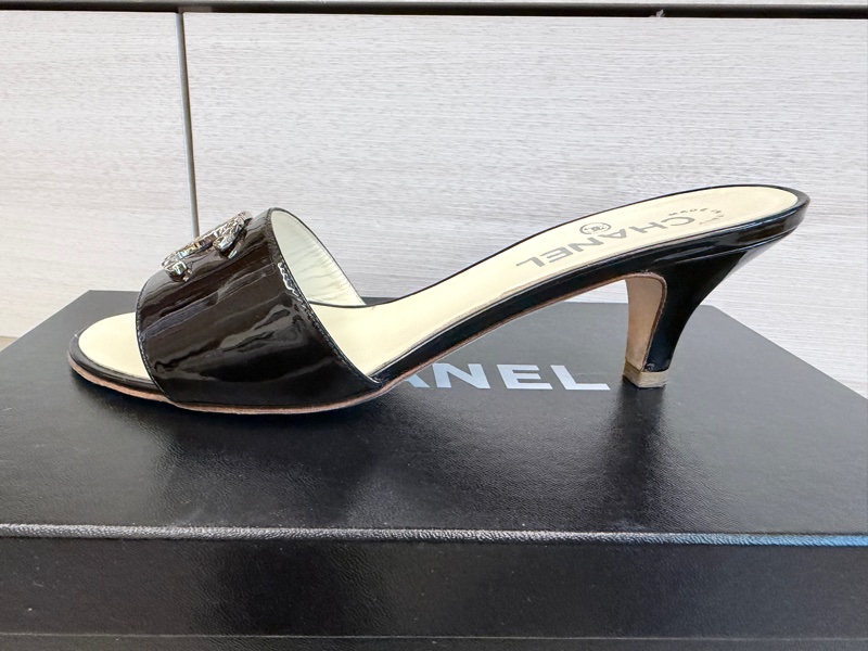 Chanel 雙C LOGO 低跟鞋 涼鞋 拖鞋-7