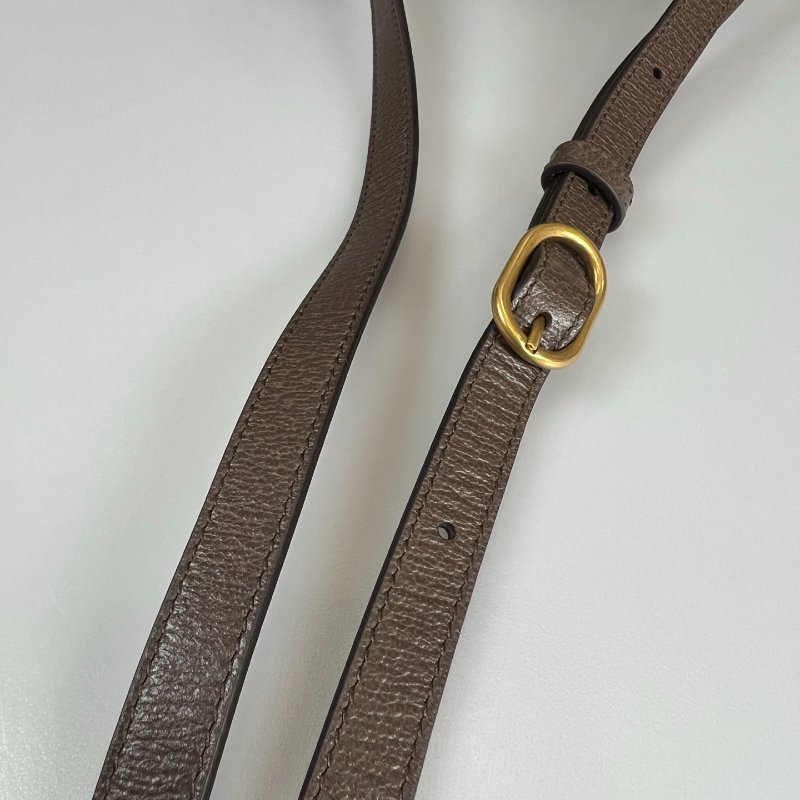 GUCCI 722557 老花雙拉鍊橫式相機腰包-9