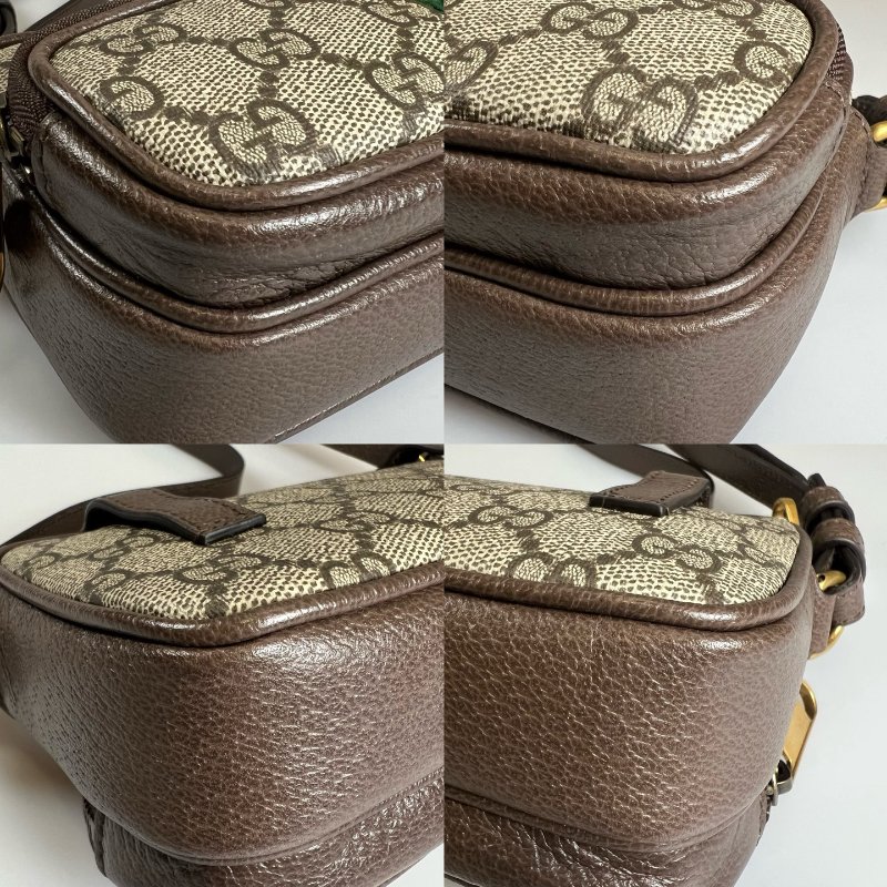 GUCCI 722557 老花雙拉鍊橫式相機腰包-11