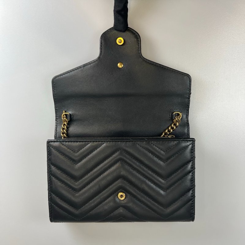 GUCCI 474575 黑金MARMONT WOC包-5