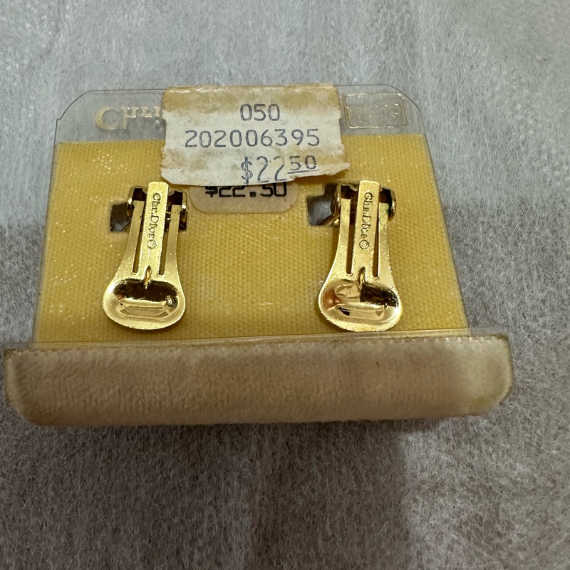 Dior 金色耳環-1