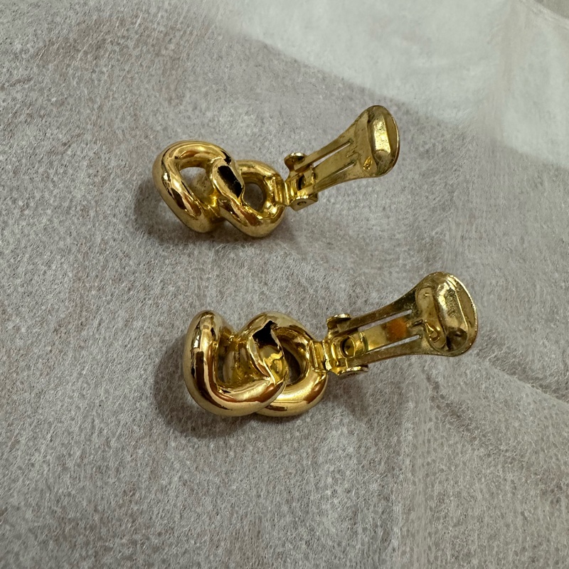 Dior 金色耳環-2