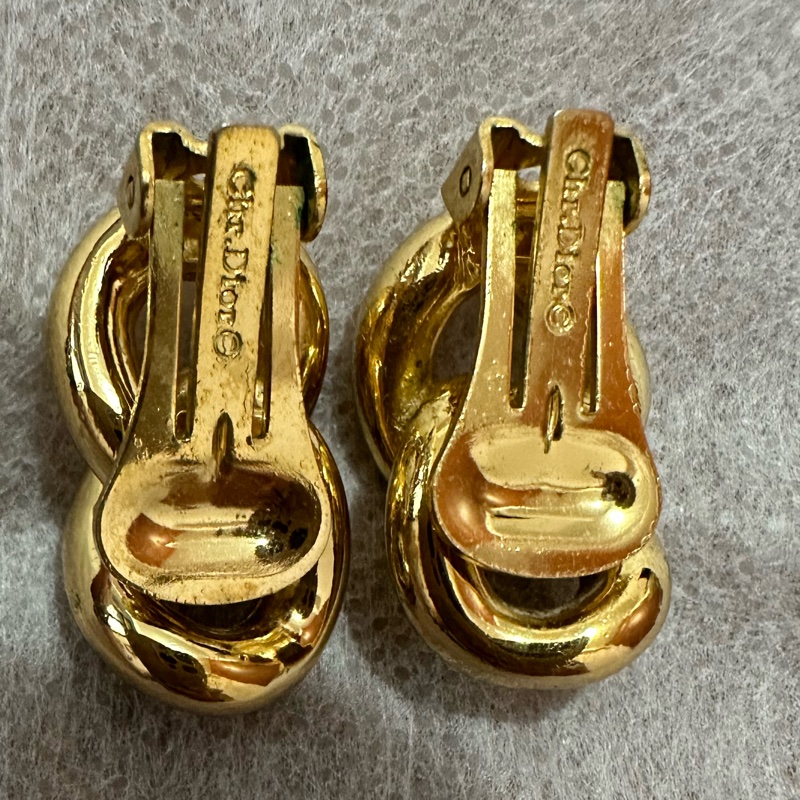 Dior 金色耳環-7