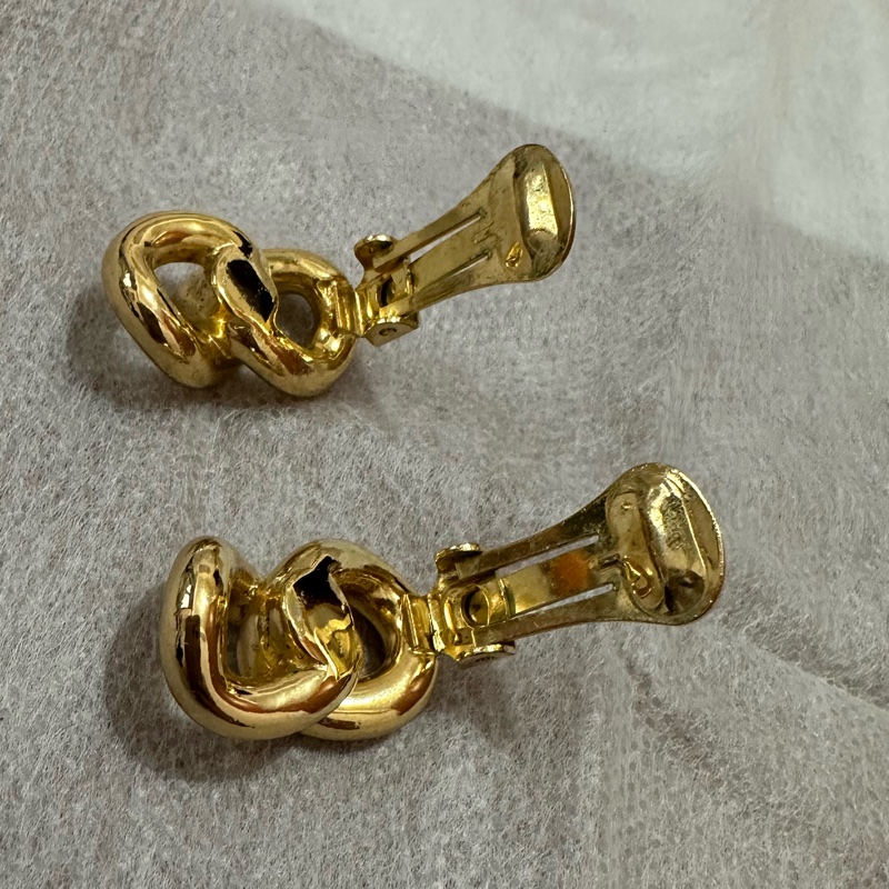 Dior 金色耳環-8