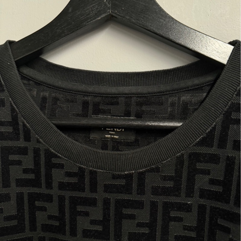 近全新🌟Fendi 滿版植絨Logo短袖｜Classic Trend CT精品｜台北東區實體-5