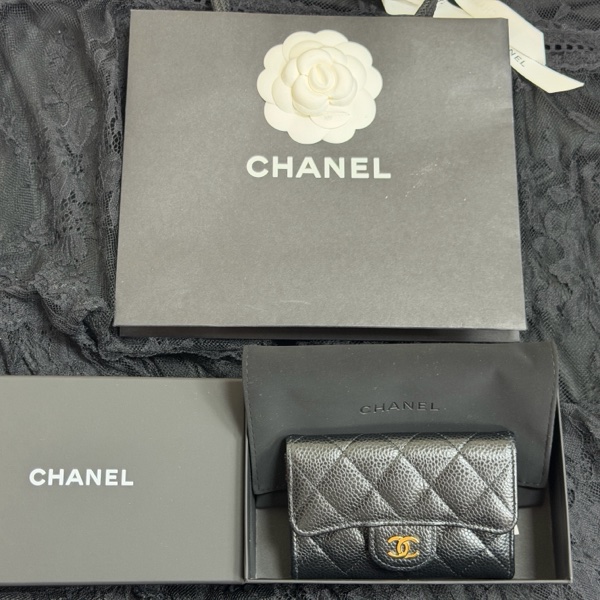 Chanel 經典菱格紋單層卡包-11
