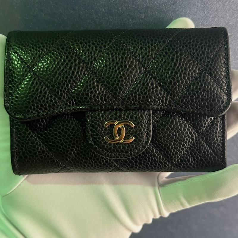 Chanel 經典菱格紋單層卡包-1