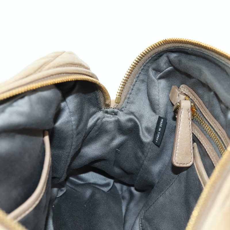 【日本直送】Miu Miu Matelasse 手提包 皮革 2way 米色 金 正品 177667V-25