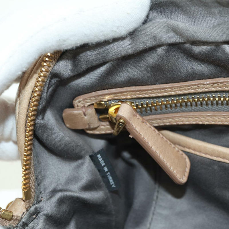 【日本直送】Miu Miu Matelasse 手提包 皮革 2way 米色 金 正品 177667V-27