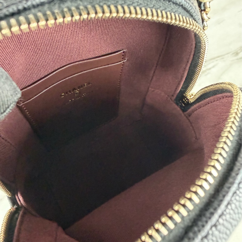 香奈兒Chanel Mini Backpack 黑色荔枝牛皮金釦 雙肩包 小書包 斜揹包-15