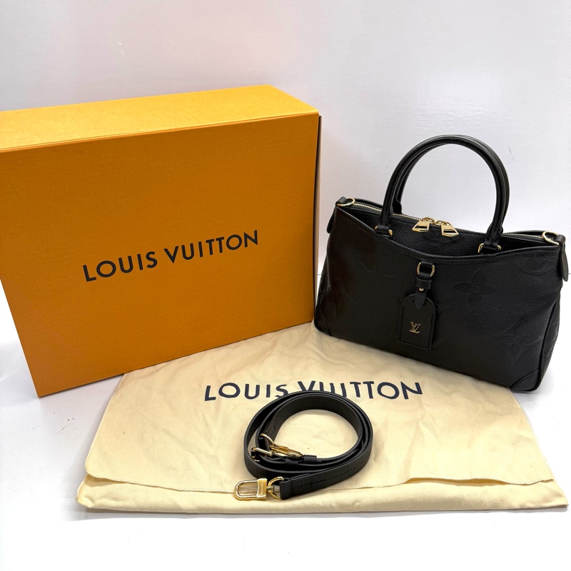 LOUIS VUITTON 路易威登 黑色 EMPREINTE TRIANON PM 手提斜背2way包 M46488-2