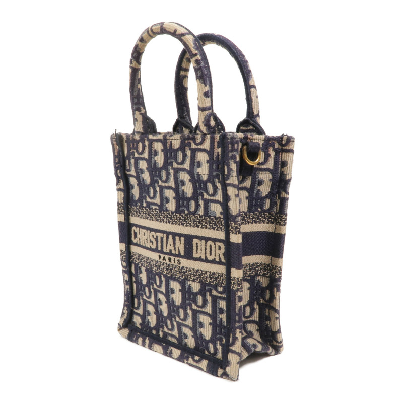 Dior 帆布Book Tote Vertical Mini手挽肩背兩用袋-2