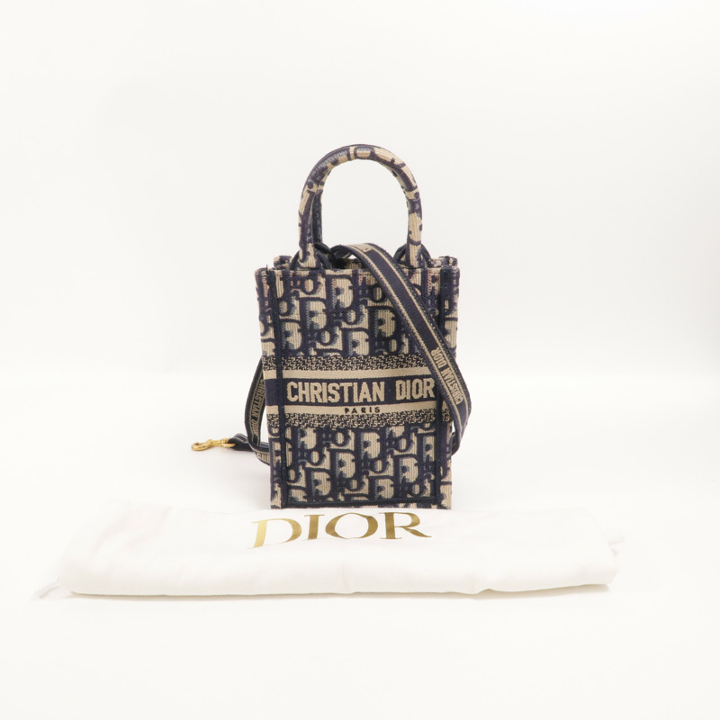Dior 帆布Book Tote Vertical Mini手挽肩背兩用袋-10