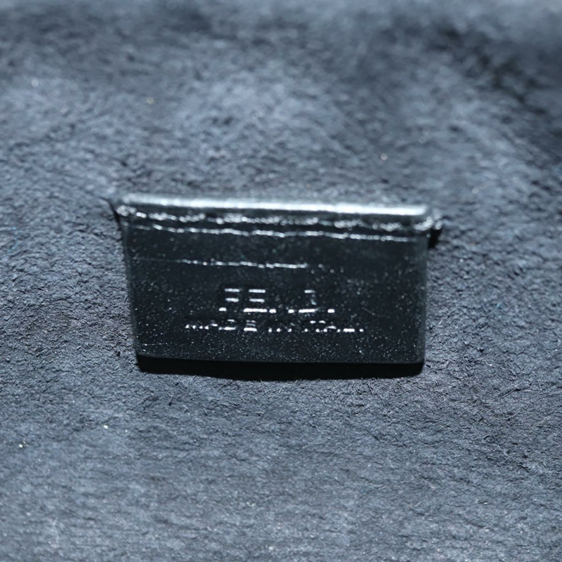 【日本直送】FENDI 鏈條迷你水桶肩背包 羊毛藍 金色 正品 177110A-19