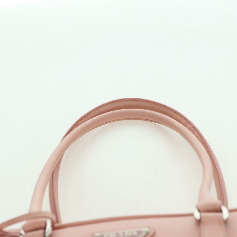 【日本直送】PRADA 肩背包 Safiano 皮革 粉紅色 銀色 正品 177981V-13