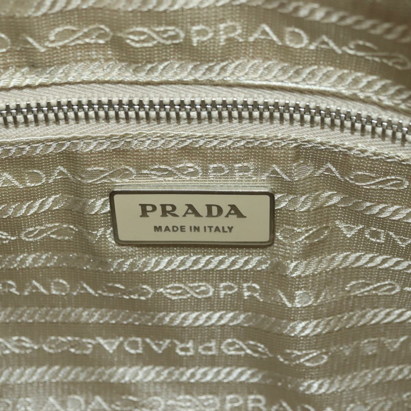 【日本直送】PRADA 肩背包 Safiano 皮革 粉紅色 銀色 正品 177981V-21