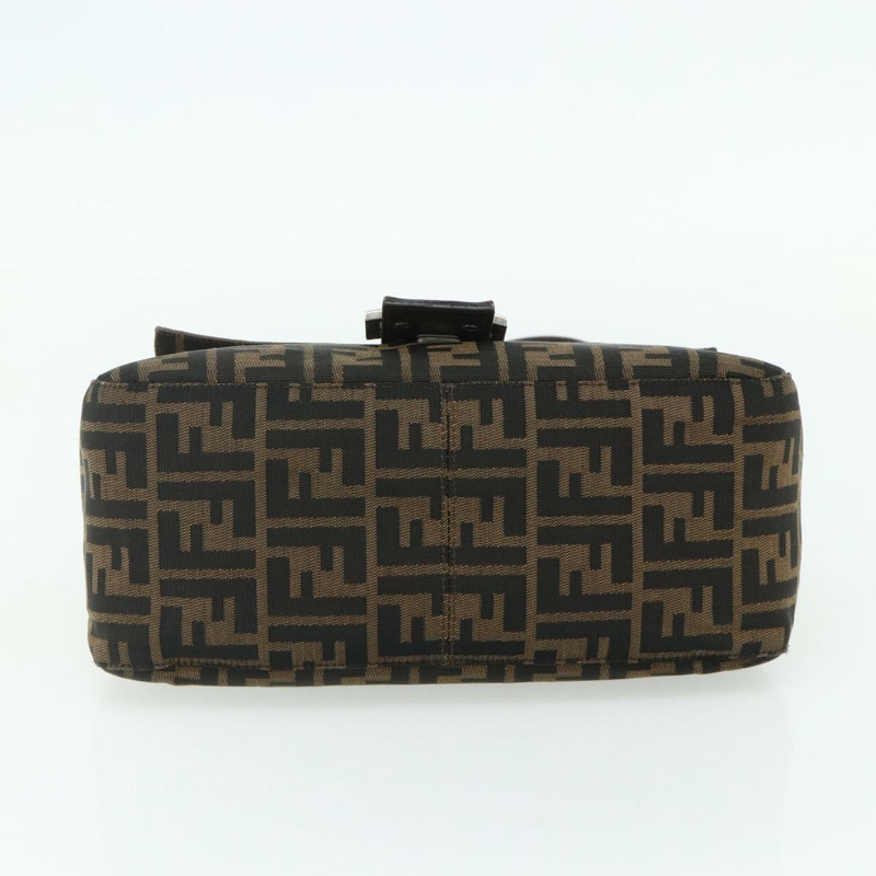 【日本直送】FENDI Zucca帆布Mamma Baguette單肩包 黑色棕色 正品 178067A-4