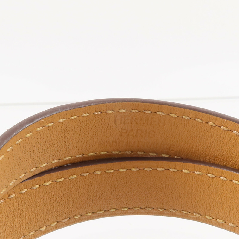 HERMES Swift皮革Mini Kelly Double Tour Bracelet手帶Rose Azalee-4