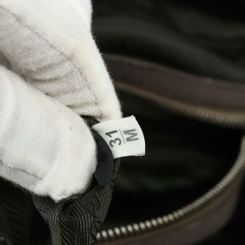 【日本直送】PRADA 褶皺手提包 皮革 兩用 灰色/銀色 正品 178080A-11