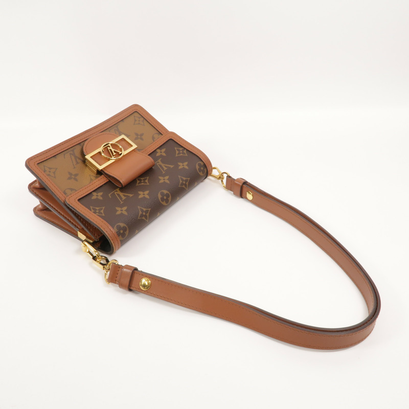 LOUIS VUITTON Monogram Reverse Mini Dauphine肩背袋-7