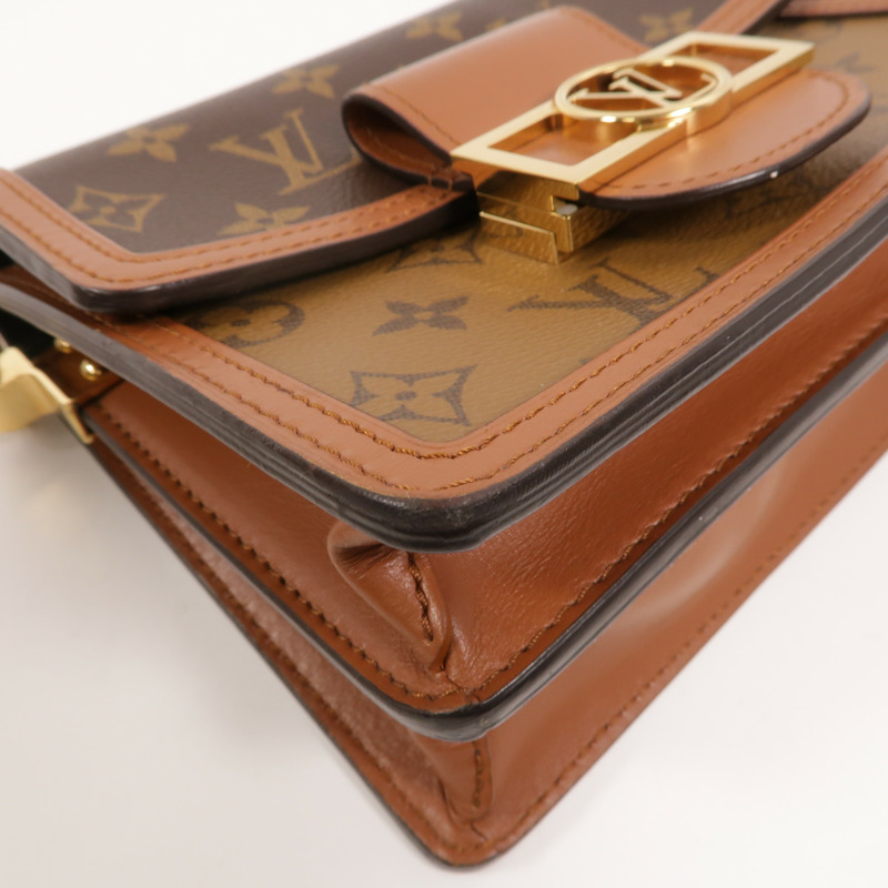 LOUIS VUITTON Monogram Reverse Mini Dauphine肩背袋-11