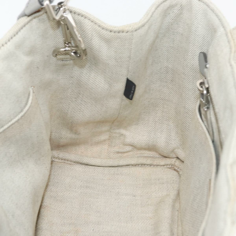 【日本直送】PRADA Canapa PM 手袋 帆布 兩用 灰色 銀色 正品 ka4194A-22