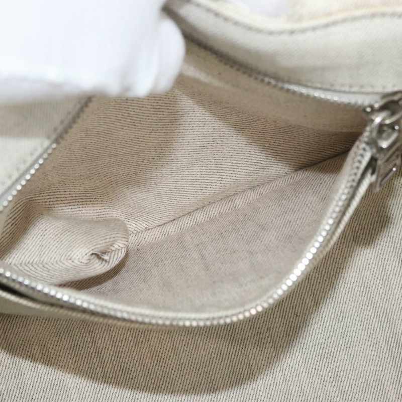 【日本直送】PRADA Canapa PM 手袋 帆布 兩用 灰色 銀色 正品 ka4194A-24