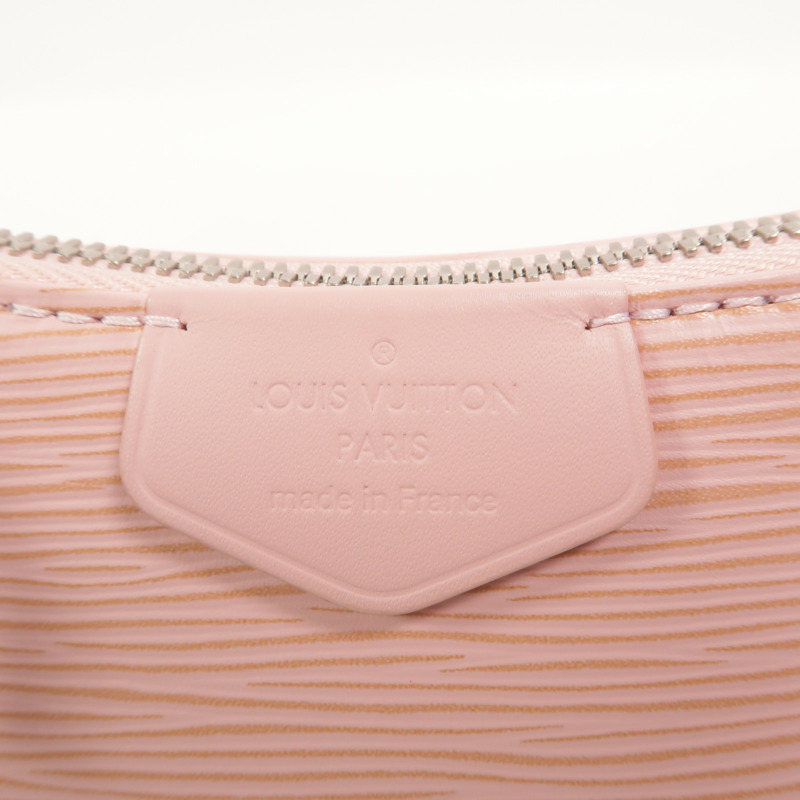 LOUIS VUITTON Epi Easy Pouch Strap鏈帶肩背袋-5