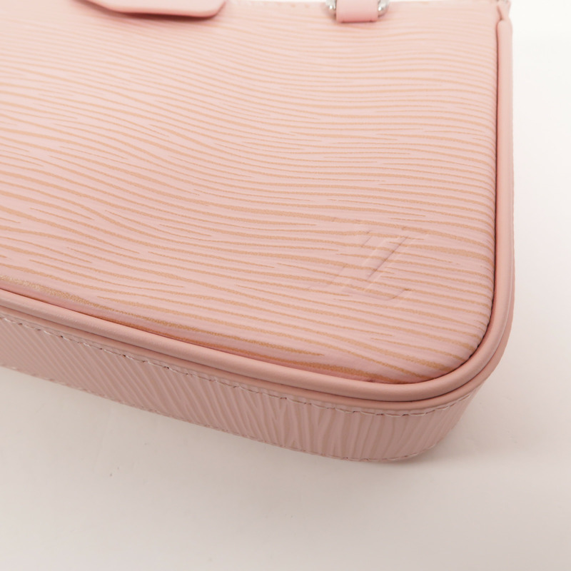 LOUIS VUITTON Epi Easy Pouch Strap鏈帶肩背袋-10