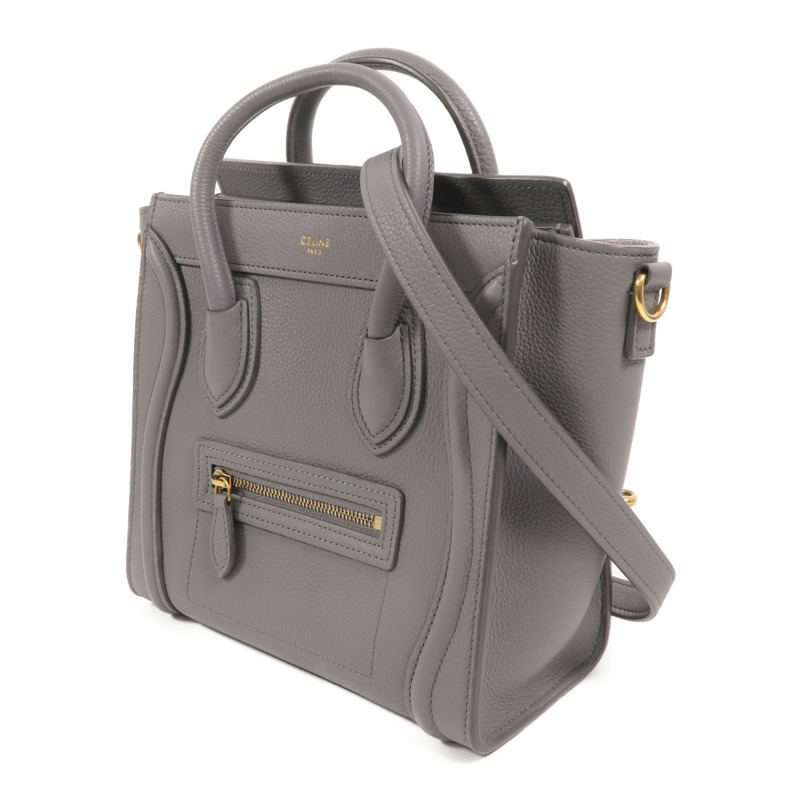 CELINE 牛皮皮革Nano Luggage手挽肩背兩用袋-2