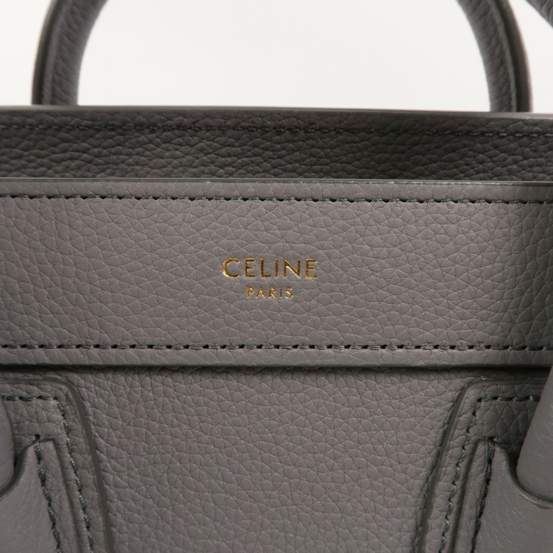 CELINE 牛皮皮革Nano Luggage手挽肩背兩用袋-8