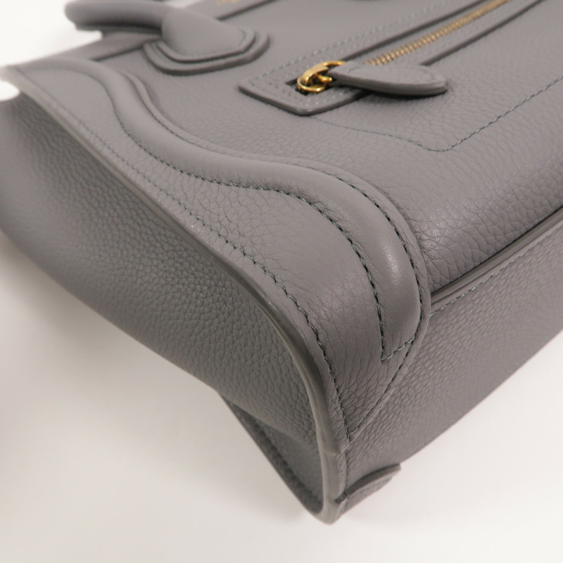CELINE 牛皮皮革Nano Luggage手挽肩背兩用袋-11