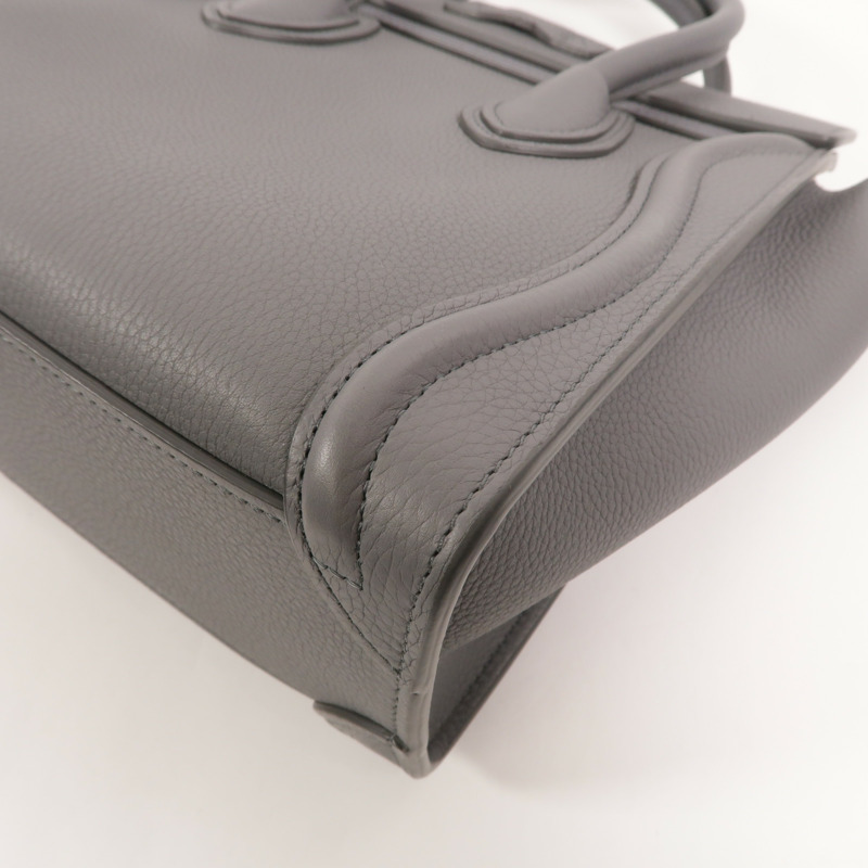 CELINE 牛皮皮革Nano Luggage手挽肩背兩用袋-12