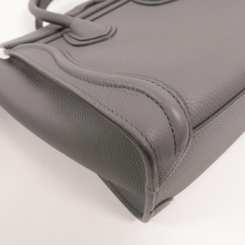 CELINE 牛皮皮革Nano Luggage手挽肩背兩用袋-13