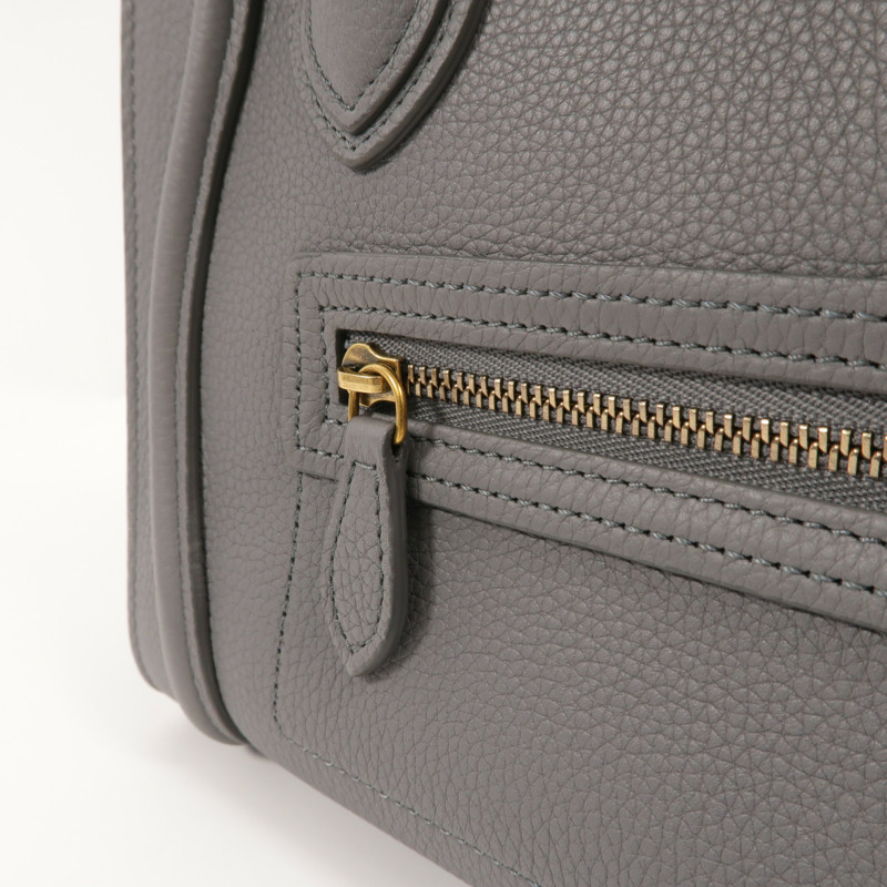 CELINE 牛皮皮革Nano Luggage手挽肩背兩用袋-14