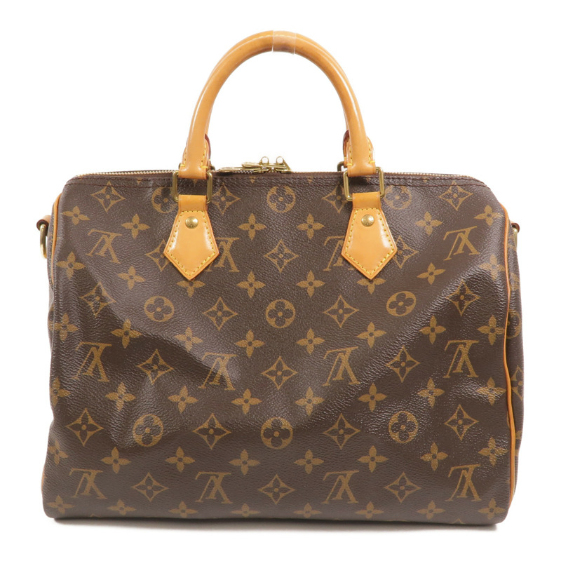 LOUIS VUITTON Monogram Speedy Bandouliere 30手挽肩背兩用袋-1