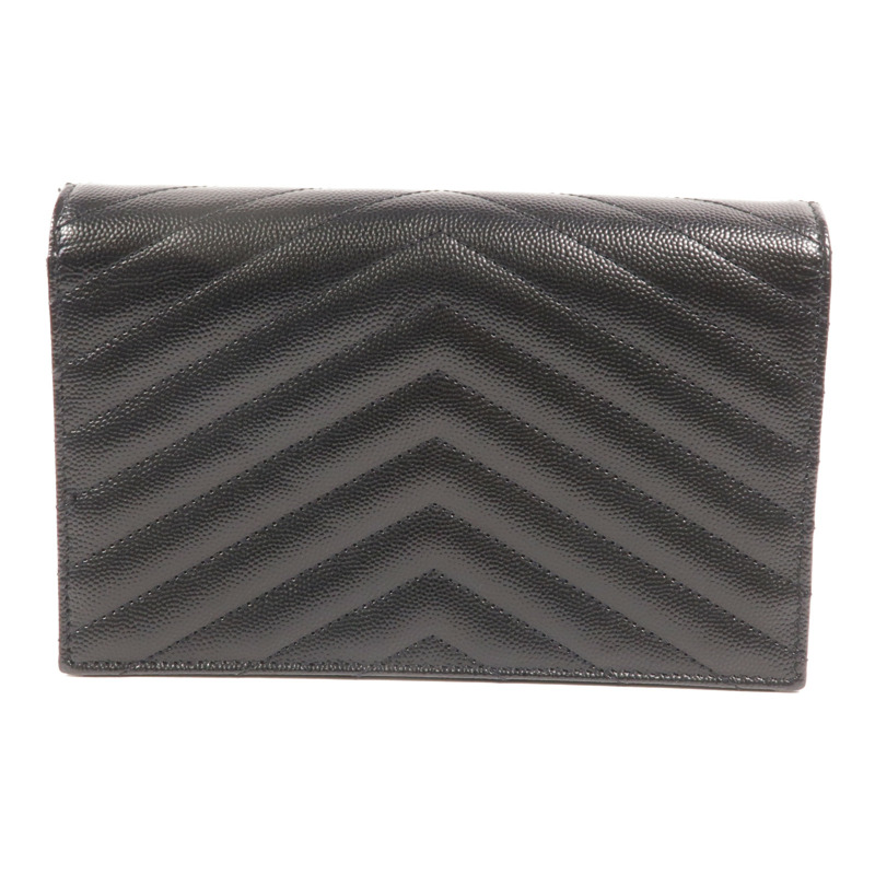 YVES SAINT LAURENT 牛皮皮革Cassandre Wallet On Chain鏈帶肩背袋-1