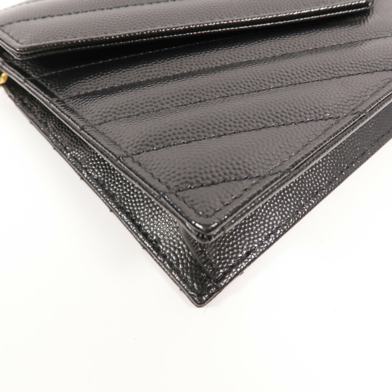 YVES SAINT LAURENT 牛皮皮革Cassandre Wallet On Chain鏈帶肩背袋-10