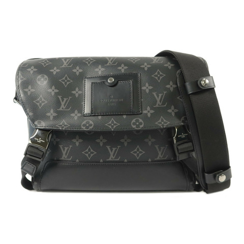 LOUIS VUITTON Monogram Eclipse Messenger PM Voyager肩背袋