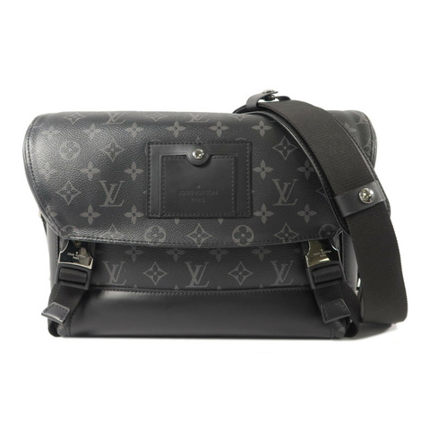 LOUIS VUITTON Monogram Eclipse Messenger PM Voyager肩背袋