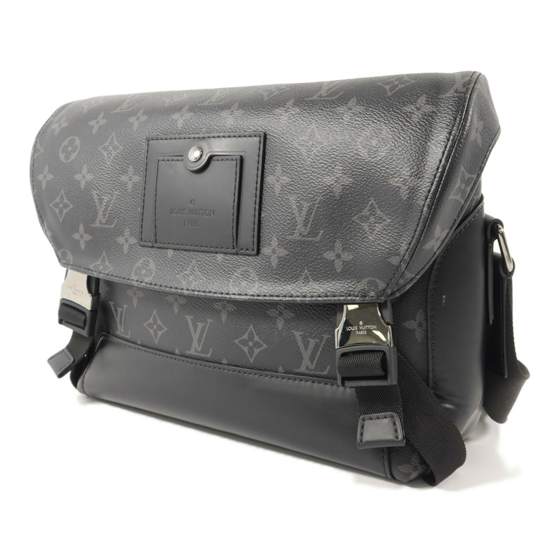 LOUIS VUITTON Monogram Eclipse Messenger PM Voyager肩背袋-2