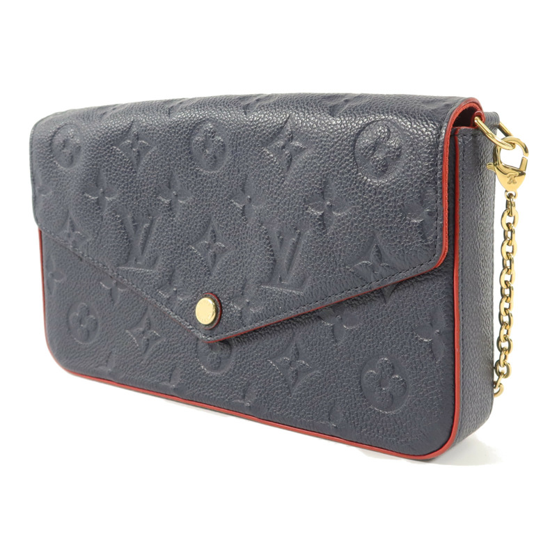 LOUIS VUITTON Monogram Empreinte Pochette Felicie肩背袋-2