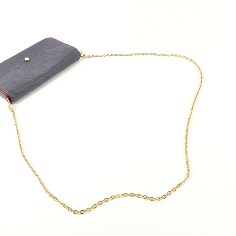 LOUIS VUITTON Monogram Empreinte Pochette Felicie肩背袋-7