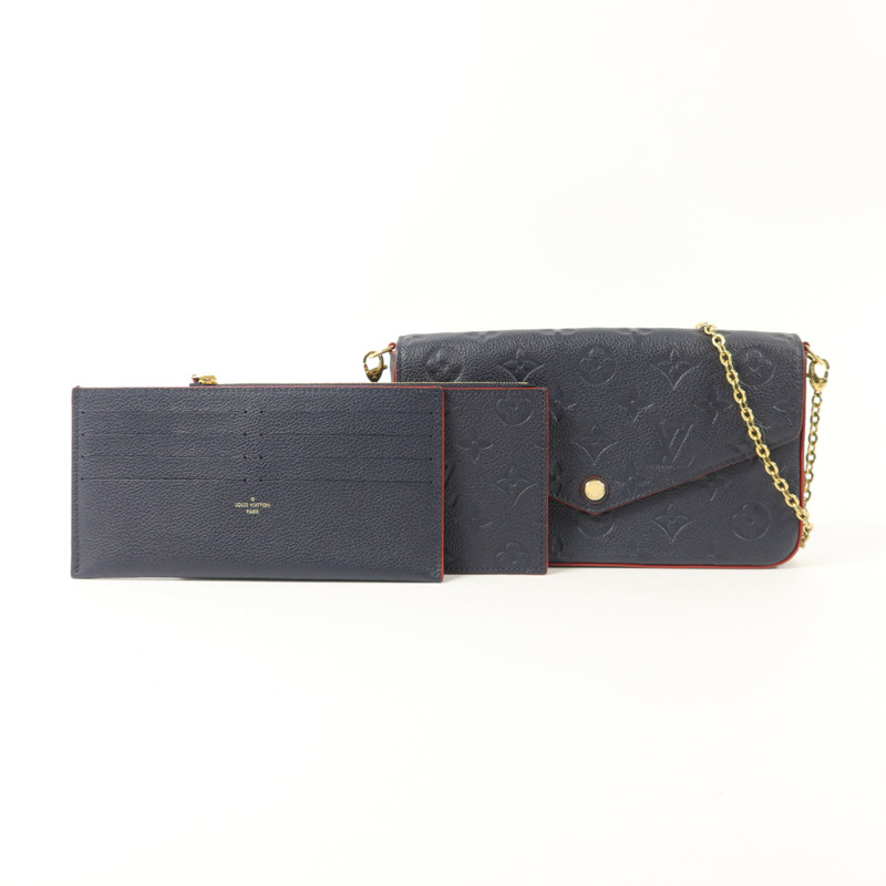 LOUIS VUITTON Monogram Empreinte Pochette Felicie肩背袋-8
