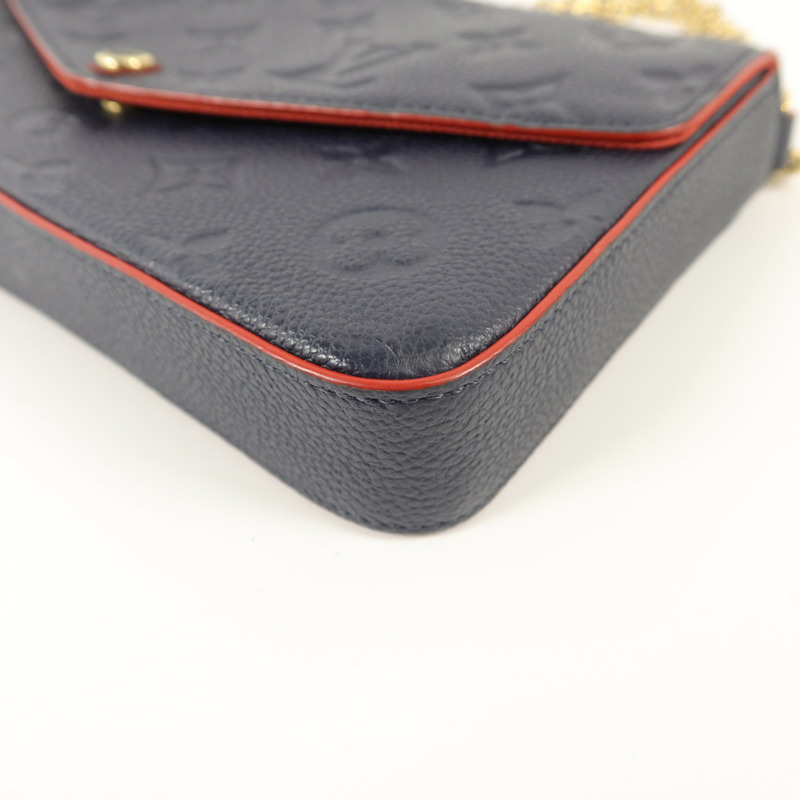 LOUIS VUITTON Monogram Empreinte Pochette Felicie肩背袋-14