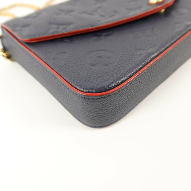 LOUIS VUITTON Monogram Empreinte Pochette Felicie肩背袋-15